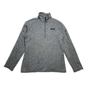 Patagonia Women's Medium Better Sweater 1/4 Zip Fleece Jacket (Company Logo)